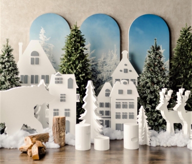 winter-backdrop-design-styrofoam-sculpting