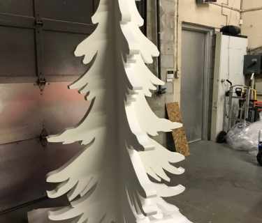 styrofoam xmas tree decoration sculpture