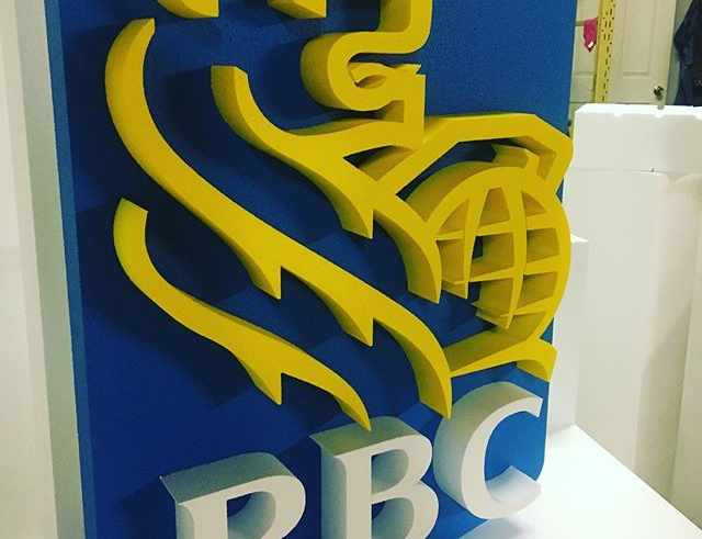 RBC Bank Foam Sign