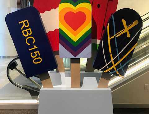 RBC 2019 pride event decor