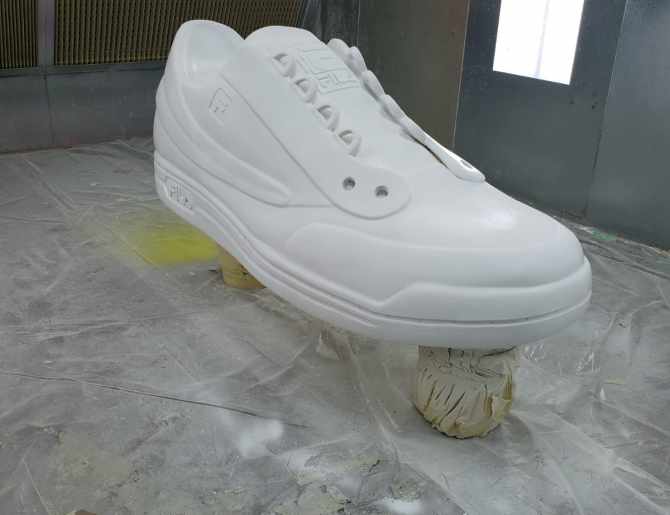 Foam Shoe Before Painting