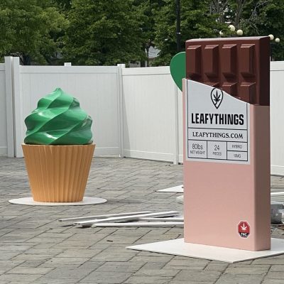Styrofoam sculptures for brand activation