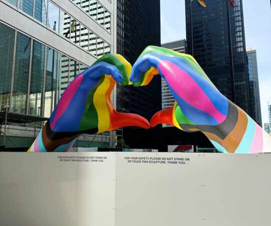 outdoor installation toronto pride