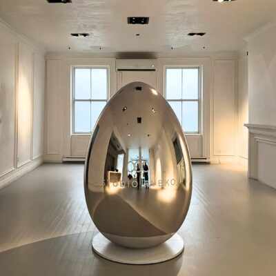 chrome-coated-oversized-egg
