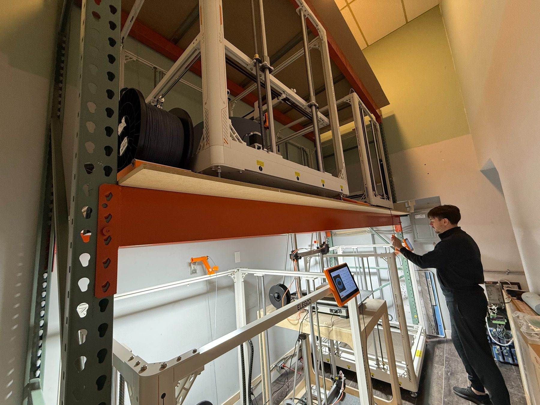 Large-format 3D printer used for custom fabrication